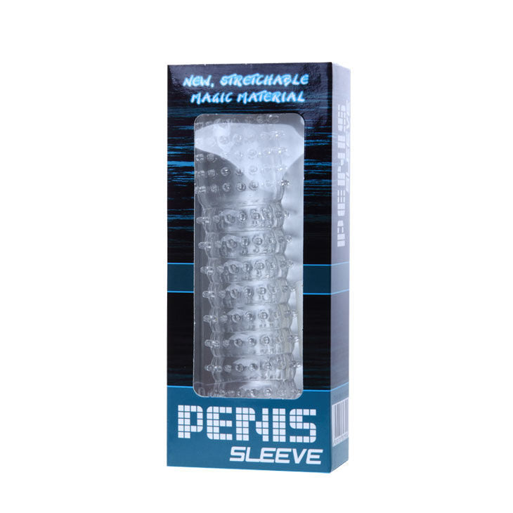 BAILE - PENIS SLEEVE WITH TRANSPARENT STIMULATING DOTS 14 CM