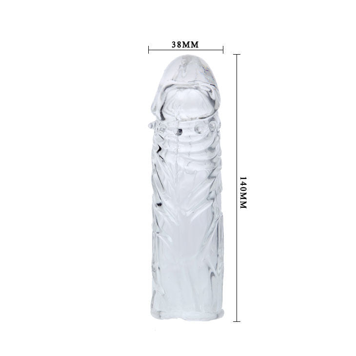 BAILE - ADAPTABLE 13 CM LILAC SILICONE PENIS SLEEVE