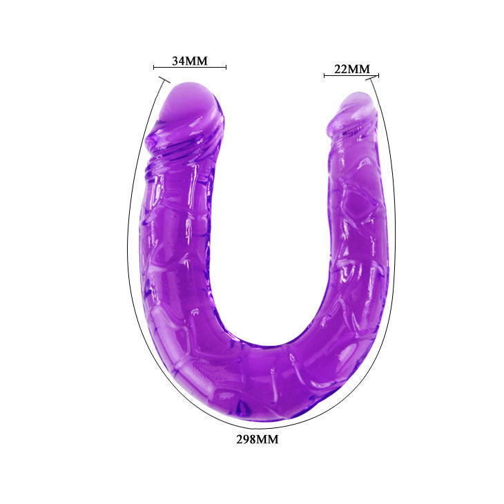 BAILE - DOUBLE JELLY FLEXIBLE DILDO LILAC