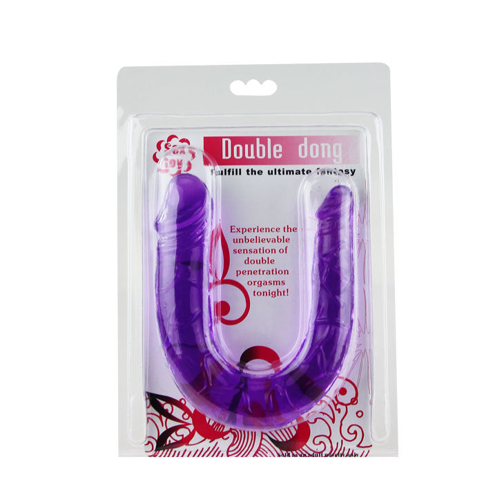 BAILE - DOUBLE JELLY FLEXIBLE DILDO LILAC