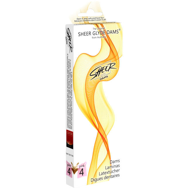SHEER GLYDE - DENTAL DAM LATEX ORAL SEX STRAWBERRY