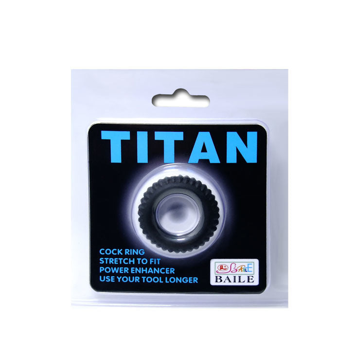 BAILE - TITAN BLACK COCKRING 1.9 CM