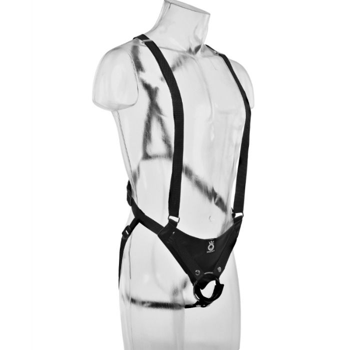 KING COCK - STRAP-ON WITH HOLLOW DILDO 28 CM AND STRAPS