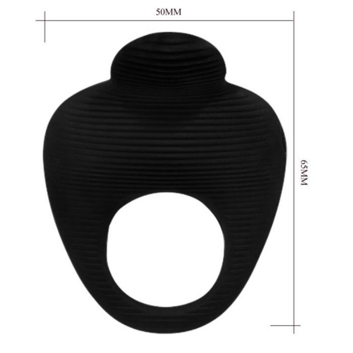 PRETTY LOVE - VIBRATING RING BLACK