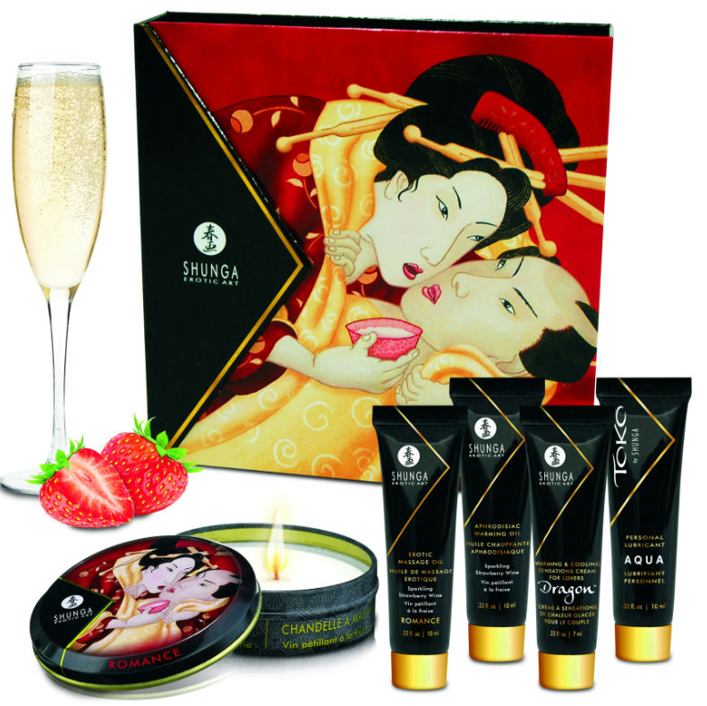 SHUNGA - SECRET GEISHA STRAWBERRIES & CAVA KIT