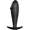 PRETTY LOVE - BLACK SILICONE PENIS-SHAPED ANAL PLUG