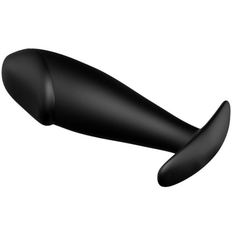 PRETTY LOVE - BLACK SILICONE PENIS-SHAPED ANAL PLUG