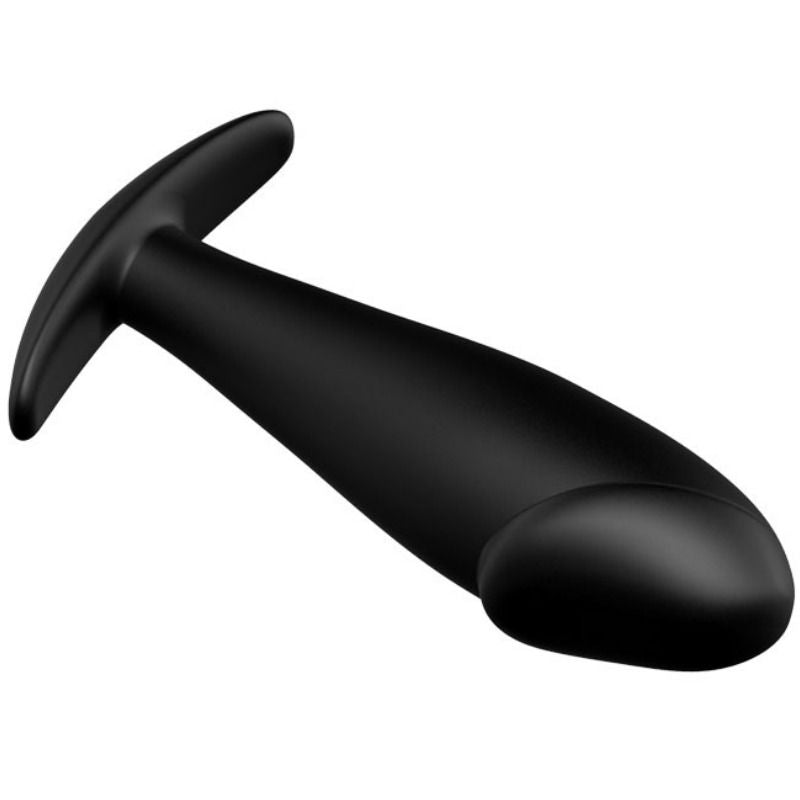 PRETTY LOVE - BLACK SILICONE PENIS-SHAPED ANAL PLUG