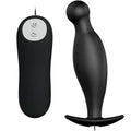 PRETTY LOVE - BLACK SILICONE ANAL PLUG WITH 12 VIBRATION MODES