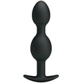 PRETTY LOVE - 12.5 CM BLACK SILICONE ANAL BEADS