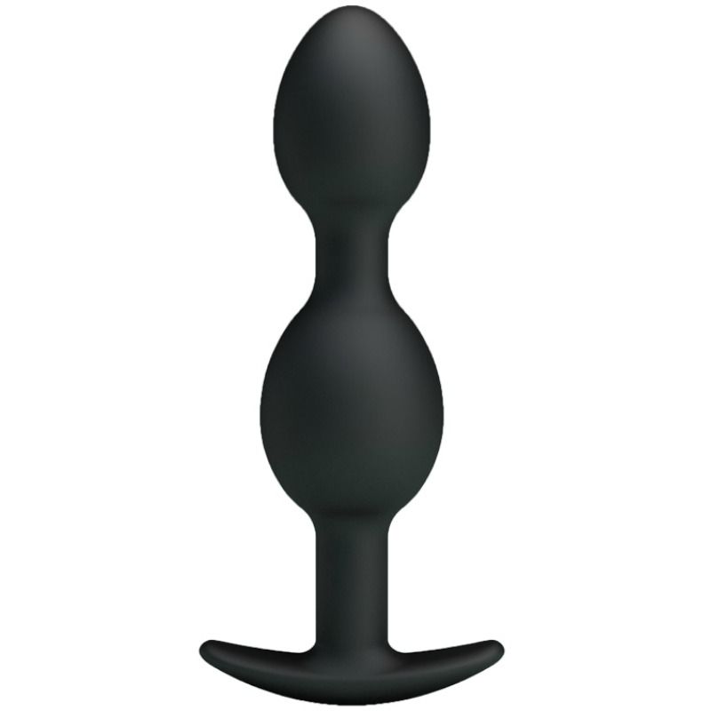 PRETTY LOVE - 12.5 CM BLACK SILICONE ANAL BEADS