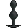 PRETTY LOVE - BLACK SILICONE ANAL BEADS SPECIAL STIMULATION 10.3 CM