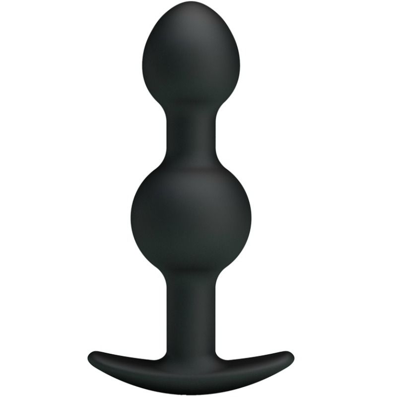 PRETTY LOVE - BLACK SILICONE ANAL BEADS SPECIAL STIMULATION 10.3 CM