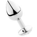 SECRETPLAY - TRANSPARENT ALUMINUM ANAL PLUG 8 CM