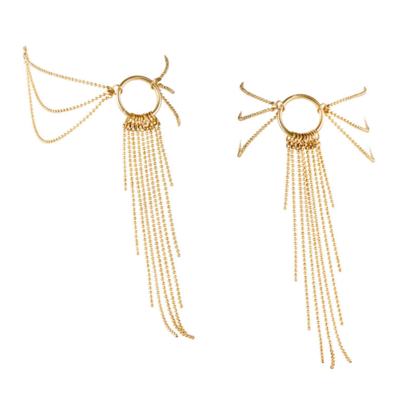 JEWELRY - MAGNIFICENT GOLD-PLATED ANKLETS