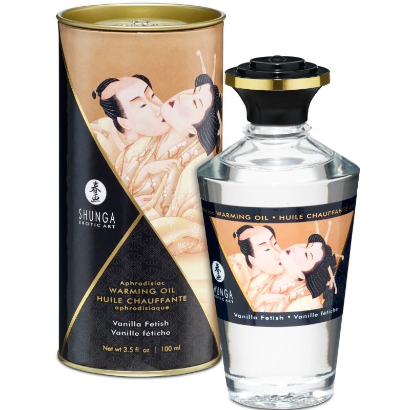SHUNGA - WARMING MASSAGE OIL VANILLA FETISH FLAVOR 100 ML