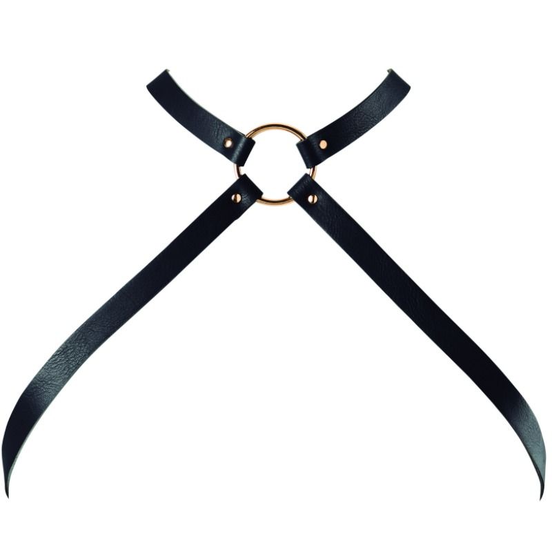 JEWELRY - INDISCREET MAZE BLACK CROSSED CHEST HARNESS