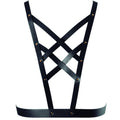 JEWELRY - INDISCRET MAZE CROSS HARNESS WITH BLACK NECKLACE