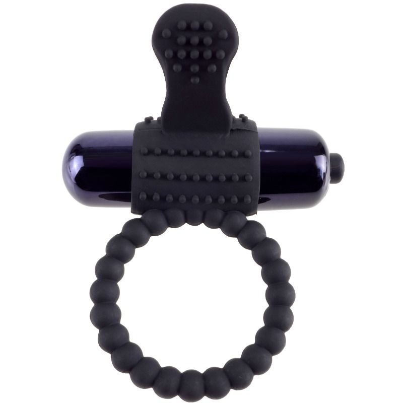 FANTASY C-RINGZ - FANTASY C-RING VIBRATING BLACK SILICONE RING