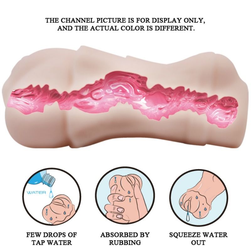CRAZY BULL - WATER SKIN VAGINA MASTURBATOR WITH VIBRATING BALL 2