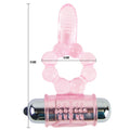 BAILE - 10-FUNCTION TONGUE SILICONE RING WITH VIBRATION PINK