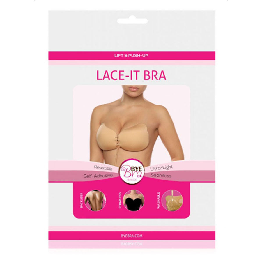 BYE-BRA - LACE-IT PUSH-UP SUPPORT BEIGE CUP C