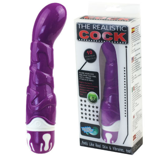 BAILE - REALISTIC DILDO 10 VIBRATION MODES PURPLE
