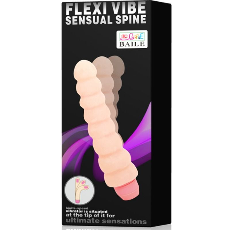 BAILE - FLEXIBLE VIBRATOR FLEXI VIBE SENSUAL SPINE 19 CM