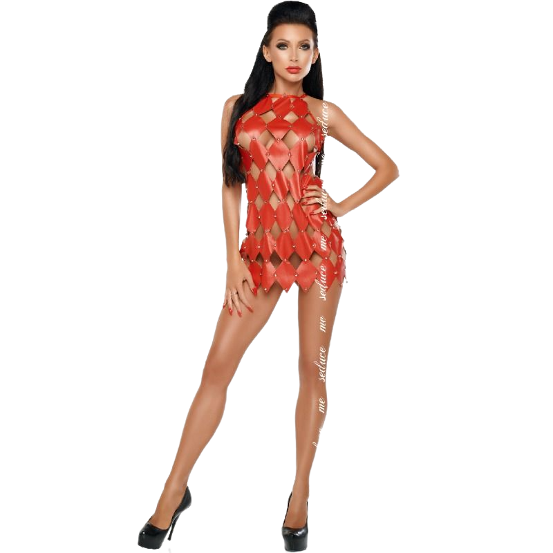 ME-SEDUCE - GWEN RED BACKLESS DRESS L/XL