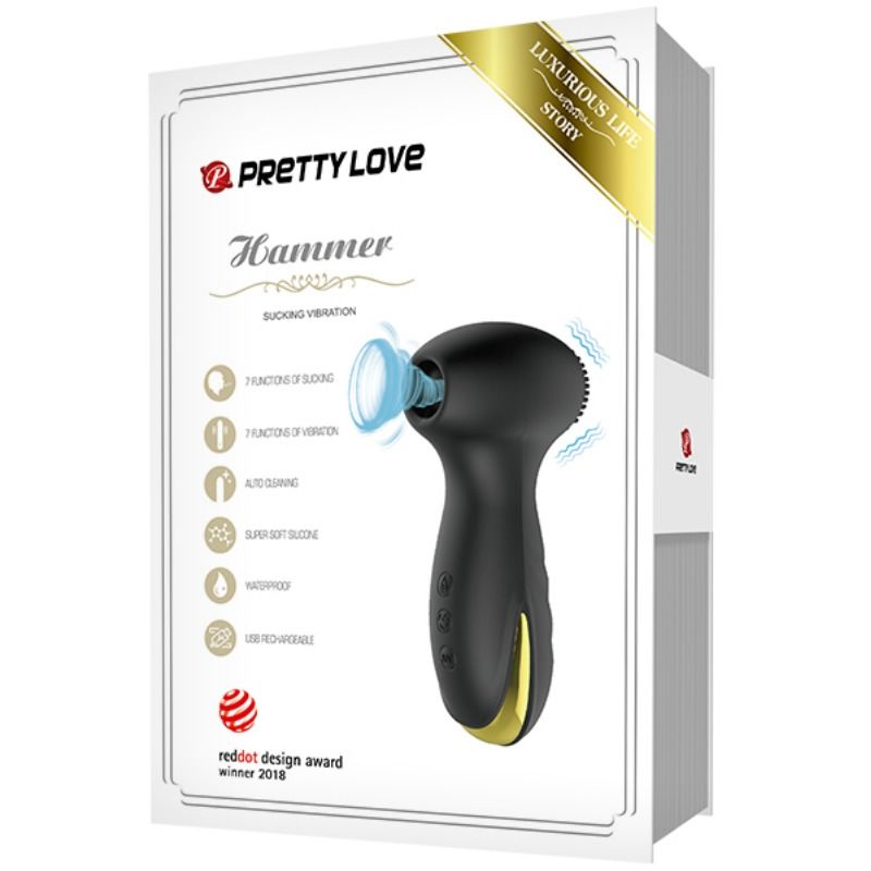 PRETTY LOVE - MARTEAU INTELLIGENT À VIBRATION ET ASPIRATION
