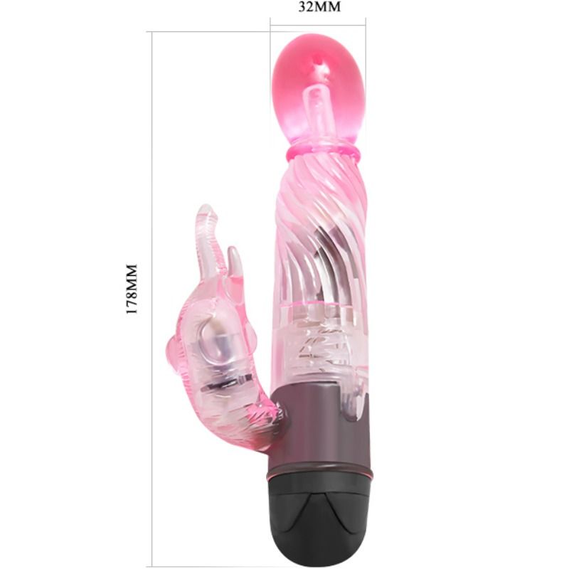 BAILE - OFFER YOU A KIND OF LOVER VIBRATOR WITH PINK RABBIT 10 MODES
