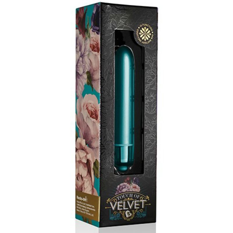 ROCKS-OFF - VIBRATING BALL WITH VELVET PEACOCK PETAL TOUCH