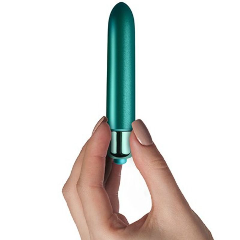 ROCKS-OFF - VIBRATING BALL WITH VELVET PEACOCK PETAL TOUCH