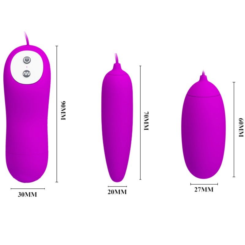 PRETTY LOVE - IRMA DOUBLE EGG VIBRATOR