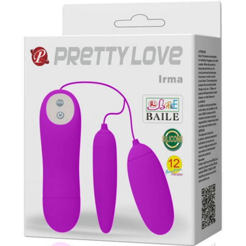 PRETTY LOVE - IRMA DOUBLE EGG VIBRATOR