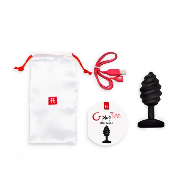 G-VIBE - BLACK GPLUG TWIST WITH VIBRATION