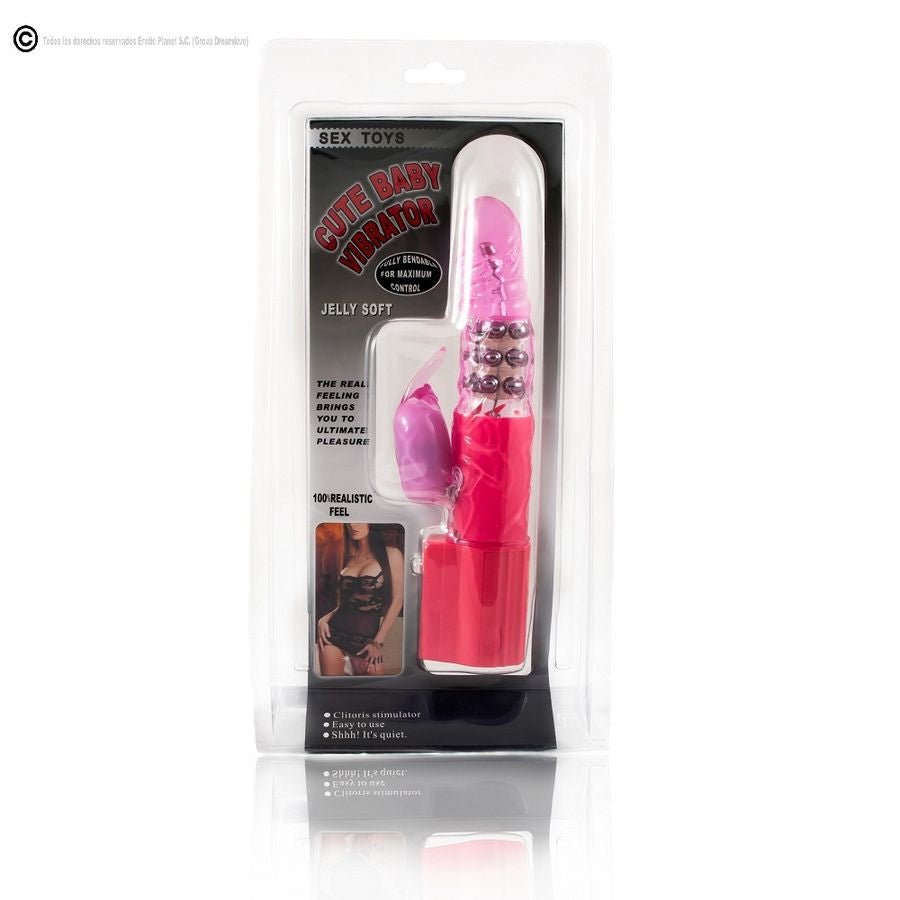 BAILE - PINK RABBIT ROTATOR WITH SUPER STIMULATOR