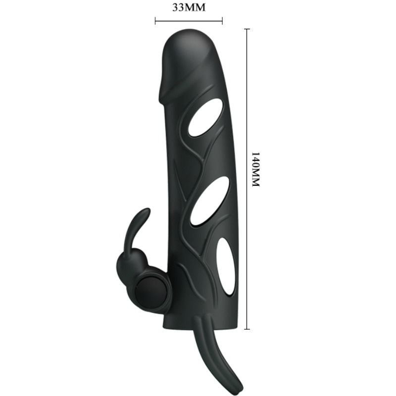 PRETTY LOVE - 14 CM SILICONE VIBRATING SLEEVE 2.0