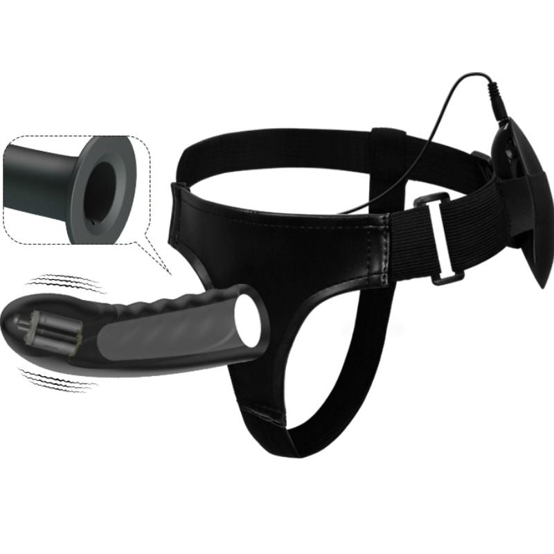 PRETTY LOVE - MARVIN STRAP-ON WITH VIBRATION AND HOLLOW DILDO