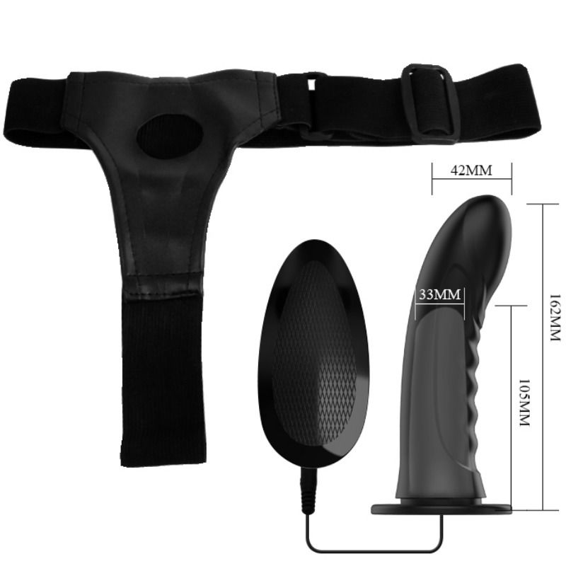 PRETTY LOVE - MARVIN STRAP-ON WITH VIBRATION AND HOLLOW DILDO