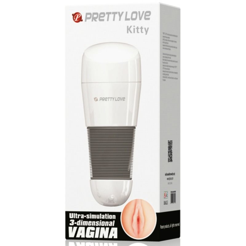 PRETTY LOVE - WHITE VAGINAL MASTURBATOR KITTY 2