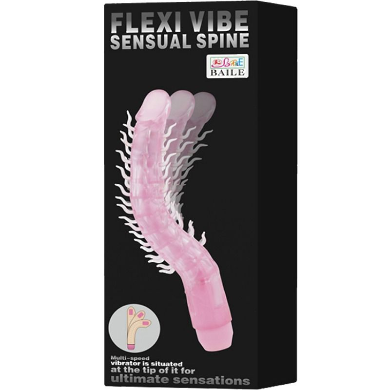 BAILE - FLEXI VIBE SENSUAL SPINE FLEXIBLE VIBRATOR LILAC 23.5 CM