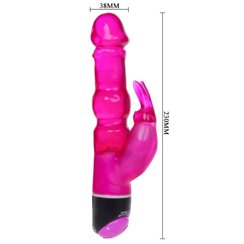 BAILE - FANTASY WAVES OF PLEASURE LILAC RABBIT VIBRATOR 23 CM