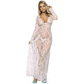 SUBBLIME - LONG SLEEVE MAXI DRESS WHITE L / XL