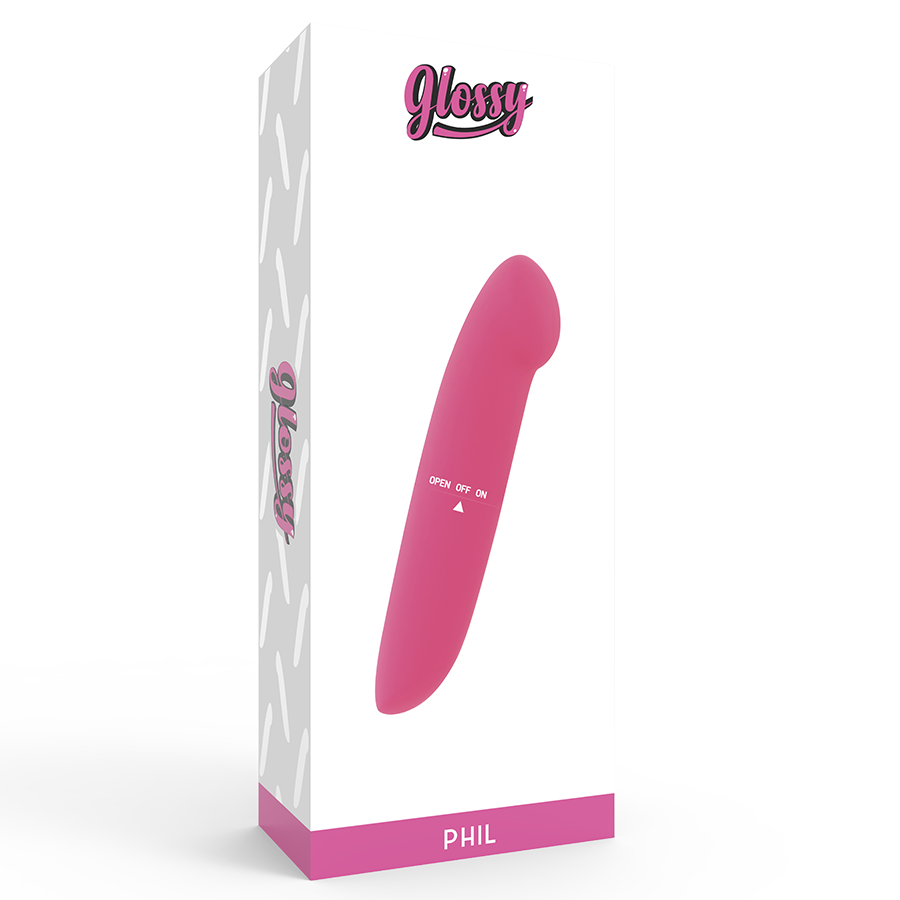 GLOSSY - PINK PHIL VIBRATOR