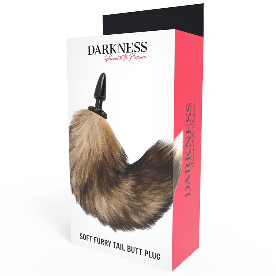 DARKNESS - NATURAL TAIL WITH SILICONE BUTT PLUG 10 CM