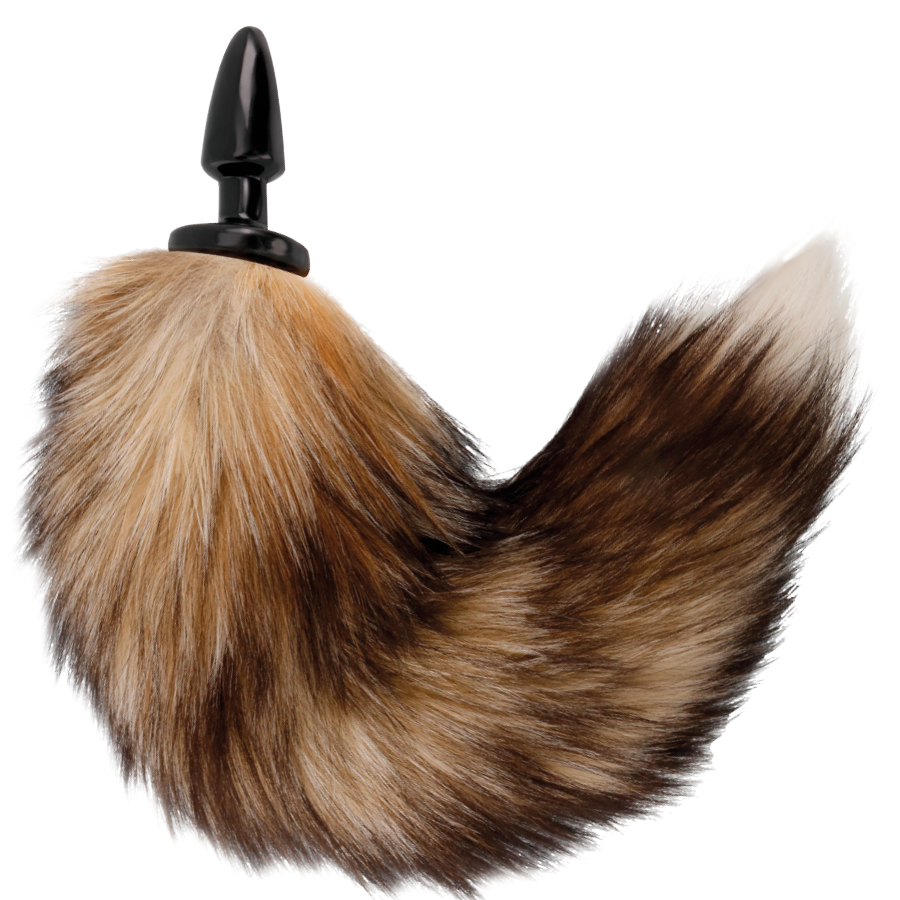 DARKNESS - NATURAL TAIL WITH SILICONE BUTT PLUG 10 CM