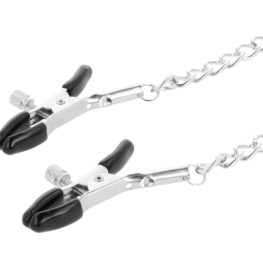 DARKNESS - NIPPLE CLAMP NECKLACE BLACK