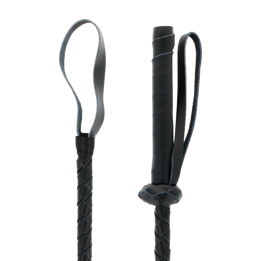 DARKNESS - BDSM FETISH LEATHER WHIP 60CM