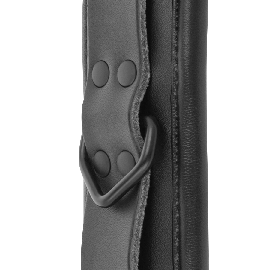 DARKNESS - ADJUSTABLE BLACK LEATHER ANKLE CUFFS